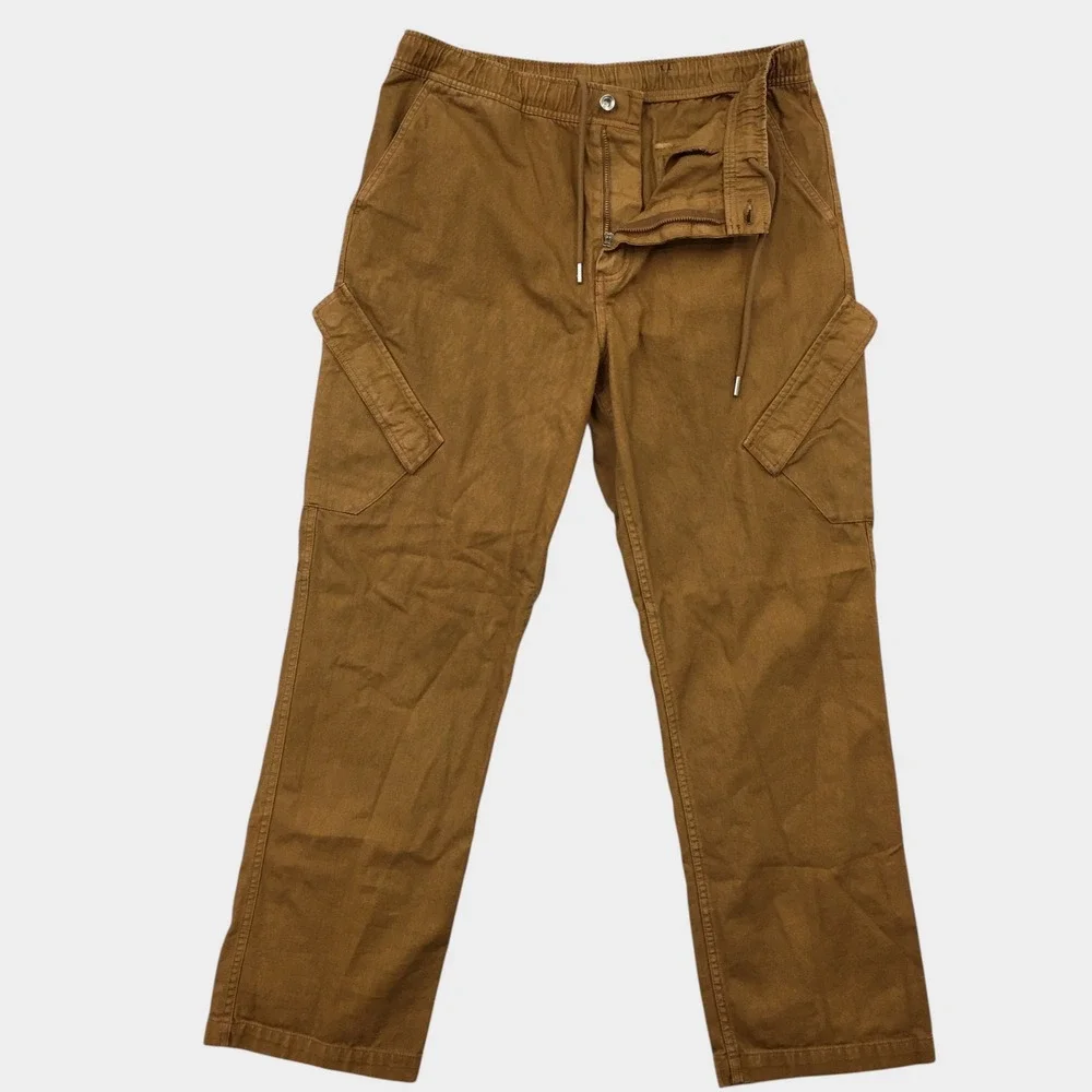 Jordan Flight Chicago Cargo Pants Mens Large Brown‎ Canvas FN6364-231 Utility